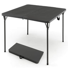 Load image into Gallery viewer, Folding Camping Table with All-Weather HDPE Tabletop and Rustproof Steel Frame-Gray
