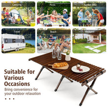 Load image into Gallery viewer, Portable Picnic Table with Carry Bag for Camping and BBQ-Brown
