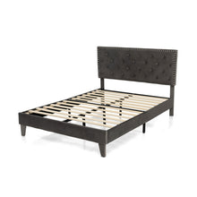 Load image into Gallery viewer, Full/Queen Size Upholstered Platform Bed with Tufted Headboard-Full Size
