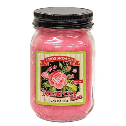Fresh Cut Roses Pint Jar Candle (Pack of 2)