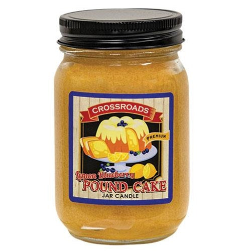 Lemon Blueberry Pound Cake Pint Jar Candle (Pack of 2)