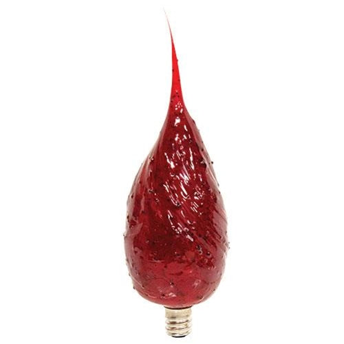 Large Ruby Red Silicone Dipped Flicker Bulb (Pack of 2)