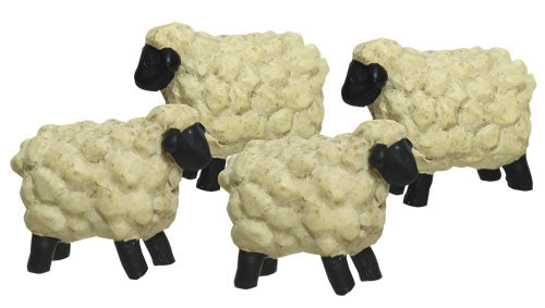 4/Set Mini Folkart Sheep (Pack of 4)