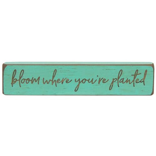Bloom Where You're Planted Laser Cut Block 8
