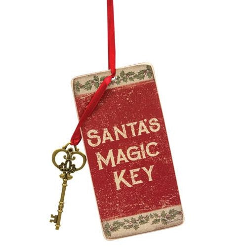 Santa's Magic Key Ornament (Pack of 4)