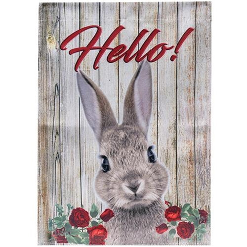 Hello! Bunny Garden Flag (Pack of 2)