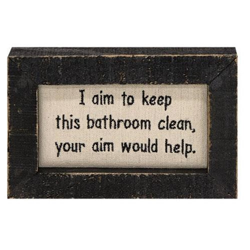 Your Aim Framed Stitchery (Pack of 2)