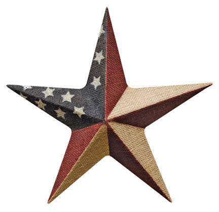Burlap Americana Star 12