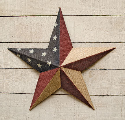 Burlap Americana Star 18