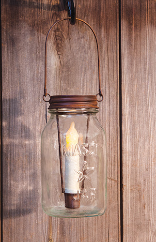 Rusty Jar Lid Taper Holder (Pack of 4)