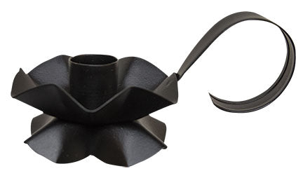 Black Flower Taper Holder (Pack of 4)
