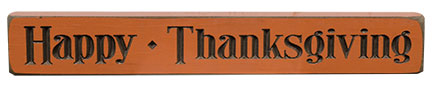 Happy Thanksgiving Engraved Block 12