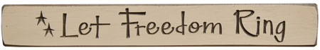 Let Freedom Ring Engraved Block 12