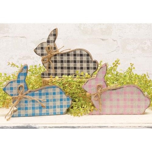 Buffalo Check Chunky Bunny 3 Asstd. (Pack of 2)
