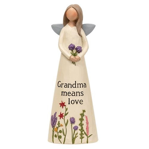 Grandma Means Love Resin Angel (Pack of 2)