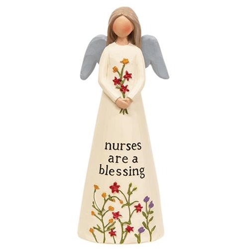 Nurses Are A Blessing Resin Angel (Pack of 2)