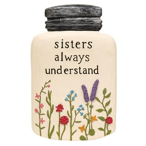 Sisters Always Understand Resin Mason Jar (Pack of 2)