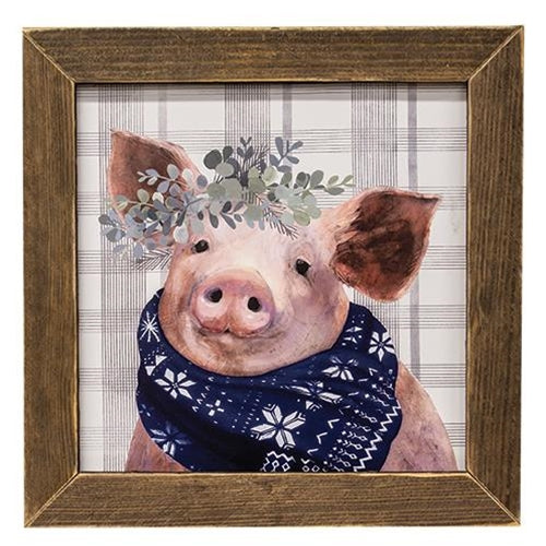 Yuletide Scrapple Print Brown Stain Frame (Pack of 2)