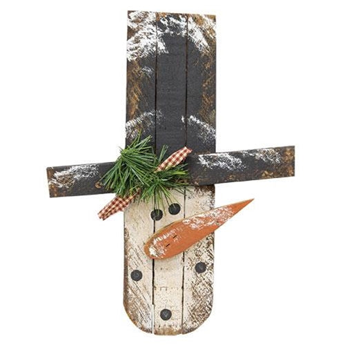 Skinny Lath Hanging Snowman Head 15.75
