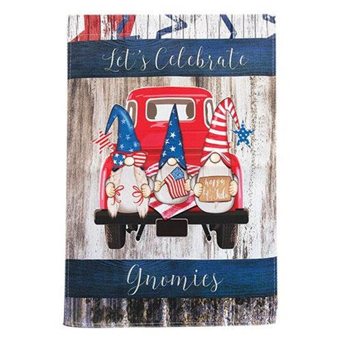 Let's Celebrate Gnomies Garden Flag (Pack of 2)