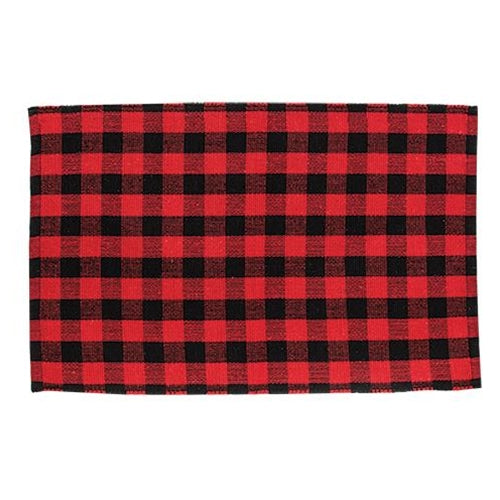 Red Buffalo Check Door Mat 36x24