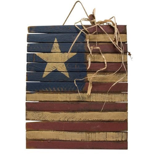 Lath Americana Flag Plaque 15