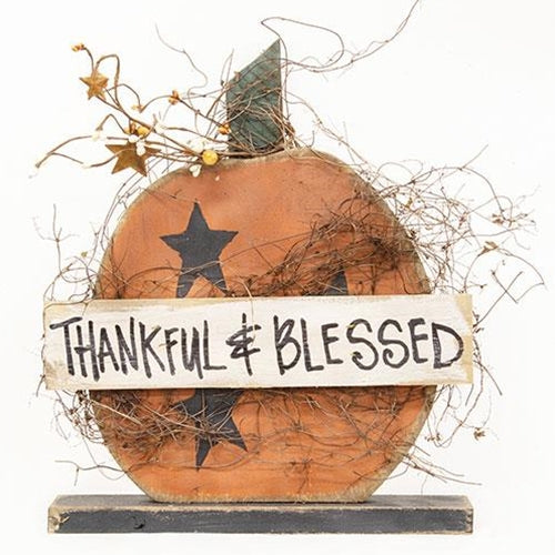 Thankful & Blessed Pumpkin on Base 14