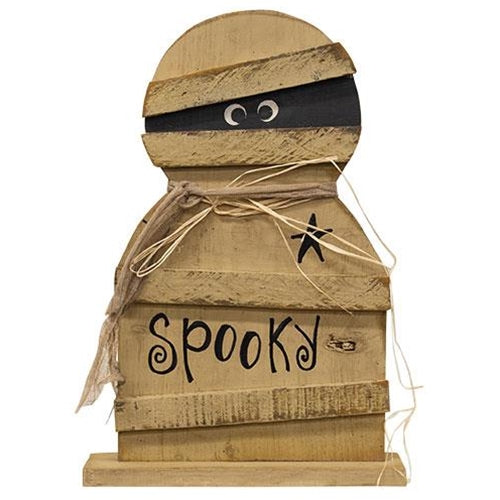 Wood Mummy on Base 19.5