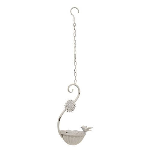 Shabby Chic Ornate Hanging Metal Bird Feeder