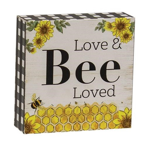 Love & Bee Loved Block (Pack of 4)