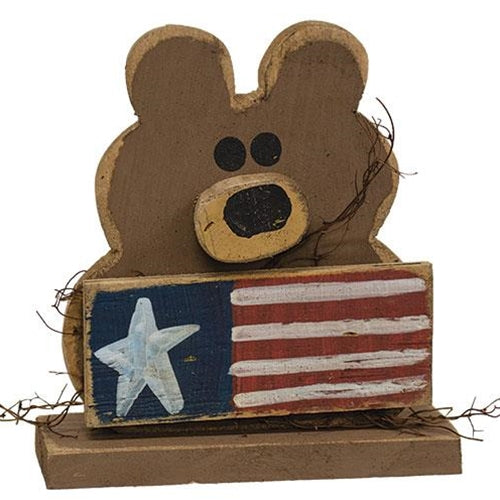 Americana Baby Teddy on Base (Pack of 2)