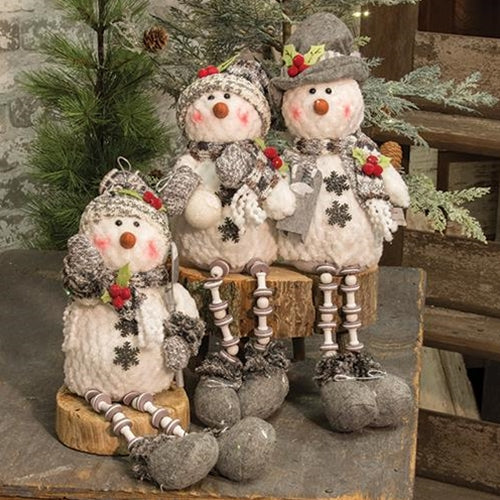 Plush Snowman Shelf Sitter