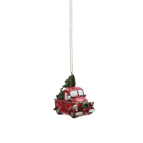 Resin Holiday Vehicle Ornament 4 Asstd.  (Pack of 4)