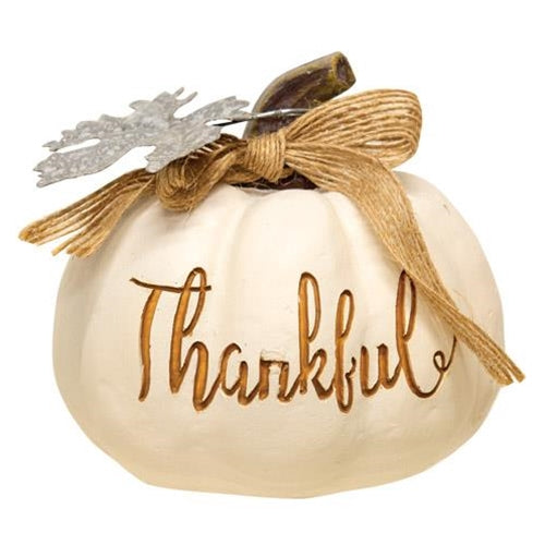 Resin Fall Word Pumpkin 3 Asstd. (Pack of 4)