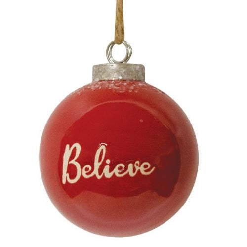 Red Ceramic Ornament 