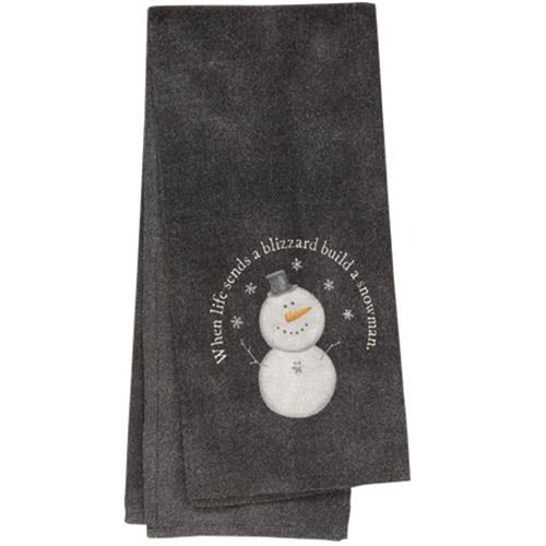 Build a Snowman Dish Towel  (Pack of 4)