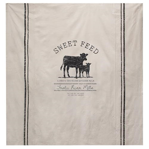 Sweet Feed Farmhouse Shower Curtain