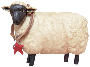 Resin Sheep w/Wreath (Pack of 2)