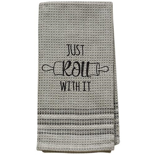 Just Roll With It Dish Towel 20x28 (Pack of 2)