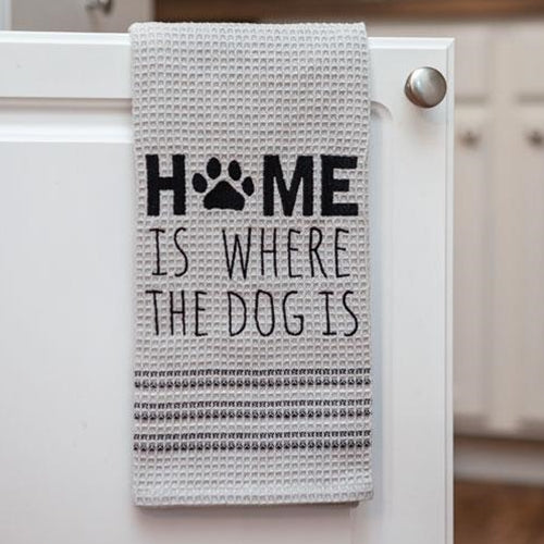 Home Is Where the Dog Is Dish Towel  (Pack of 4)