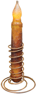 Rusty Spiral Taper Stand (Pack of 4)