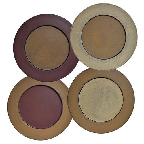 (Distressed Plate 4 Asst 9.5