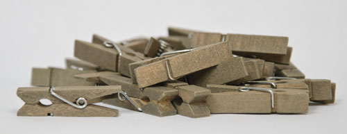 24/Set Mini Wood Clothespins  (Pack of 4)