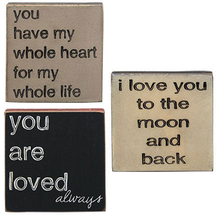 Moon Square Block Sign 4