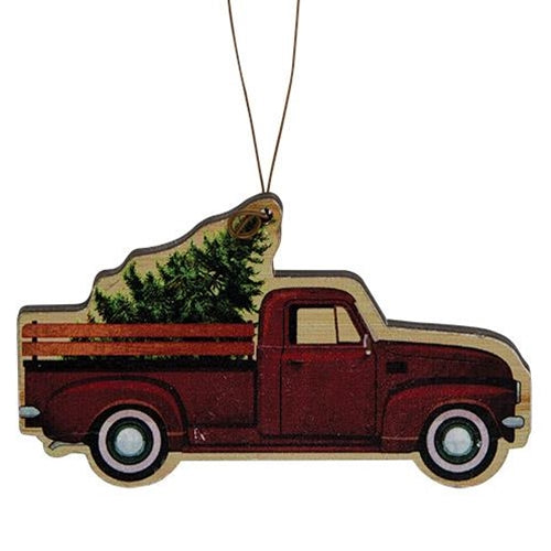 Fresh Cut Tree Truck Ornament  (Pack of 4)