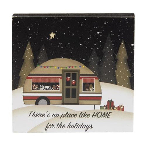 No Place Like Home Camper Block (Pack of 4)