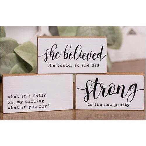 Strong Is The New Pretty Block 3 asstd. (Pack of 4)