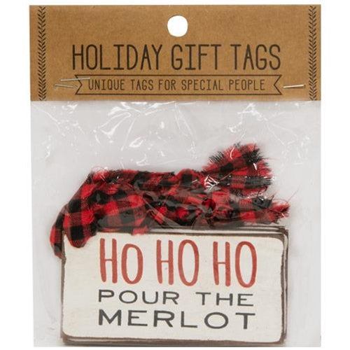 4/Set Bottoms Up Gift Tags  (Pack of 4)