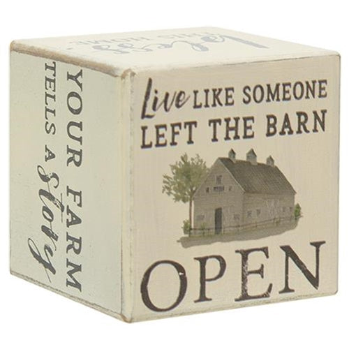Faith Family Farm Six-Sided Block  (Pack of 4)