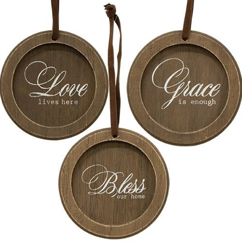 Bless Our Home Ornament 3 asstd. (Pack of 4)